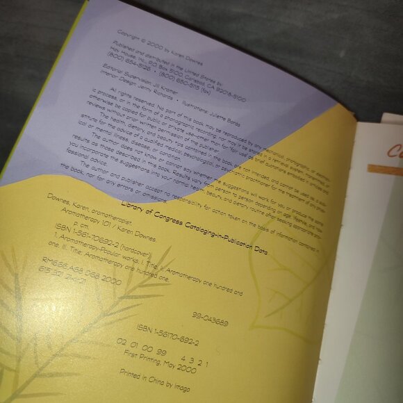 Deluxe Book Aromatherapy 101 Karen Downes Hardcover Colorful Essential Oils - Picture 3 of 12